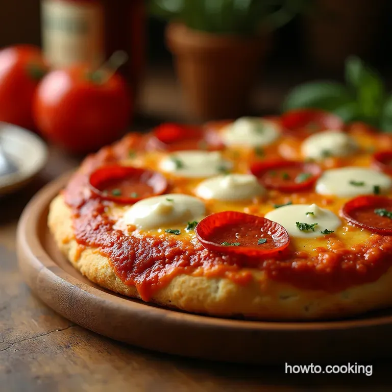 The Ultimate Pizza Grilled Cheese Pepperoni Mozzarella and Marinara Dream presentation