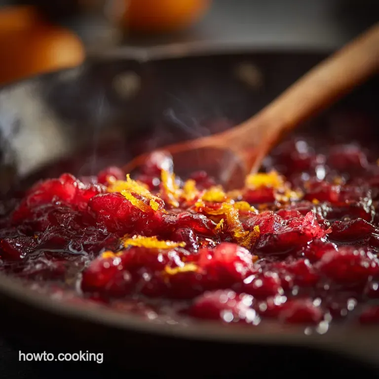 Cranberry Sauce with Orange Spice: the Proper Make-Ahead Recipe presentation