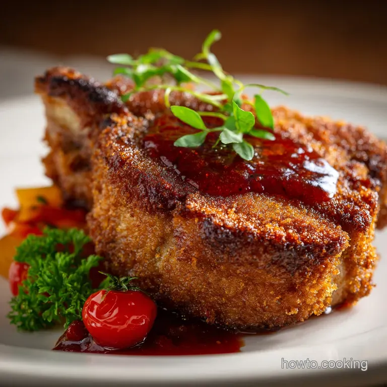The Proper Crisp BoneIn PanFried Pork Chops with Smoked Paprika Crust