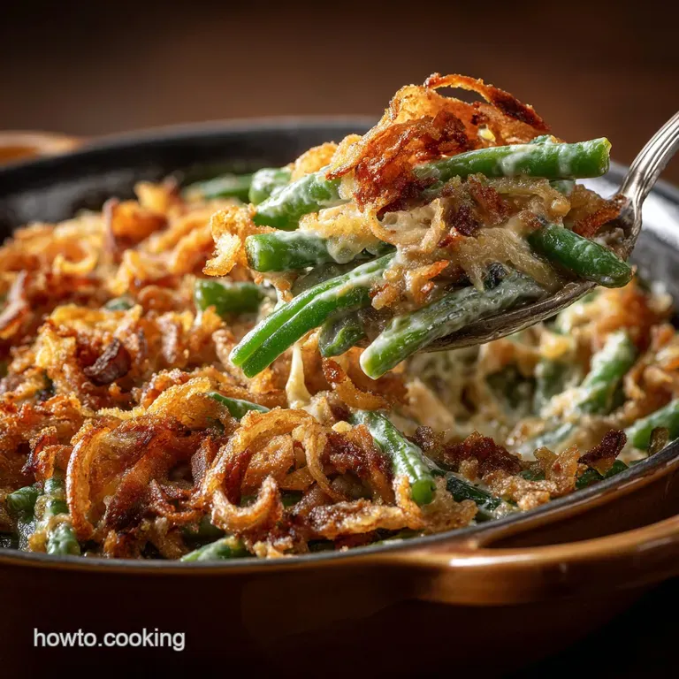 The Proper Green Bean Casserole: Fresh Beans and Homemade Crispy Shallots