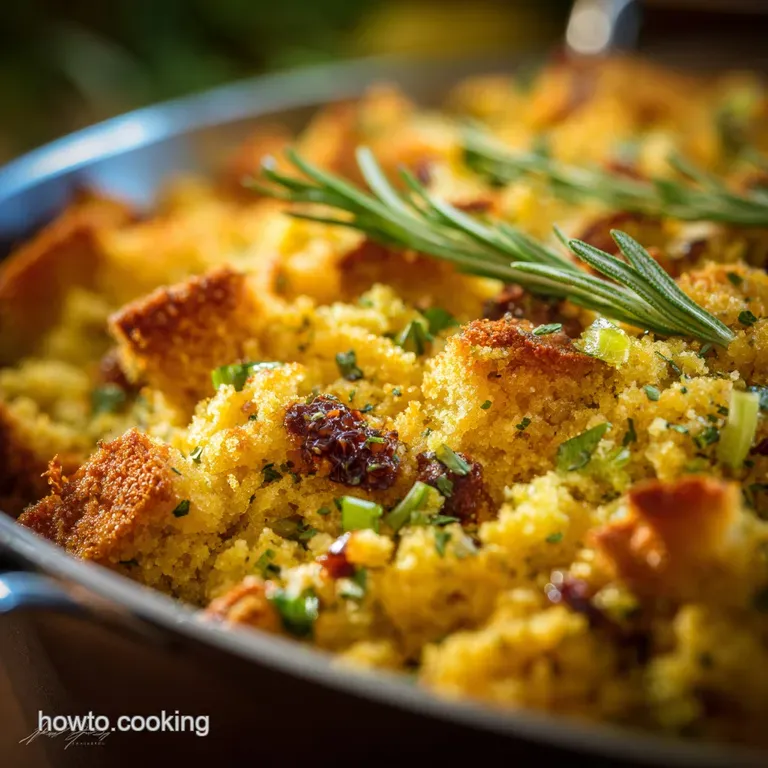 Southern Thanksgiving Menu Must-Have: Proper Cornbread Dressing (Jobs a Good Un!) presentation