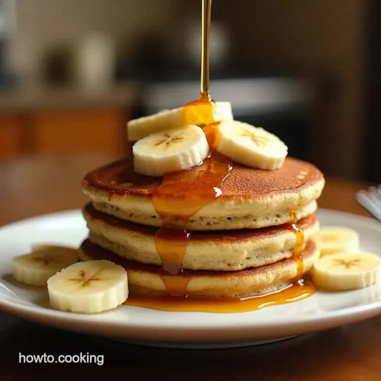 The Fluffiest Power Stack Cottage Cheese Banana Protein Pancakes presentation