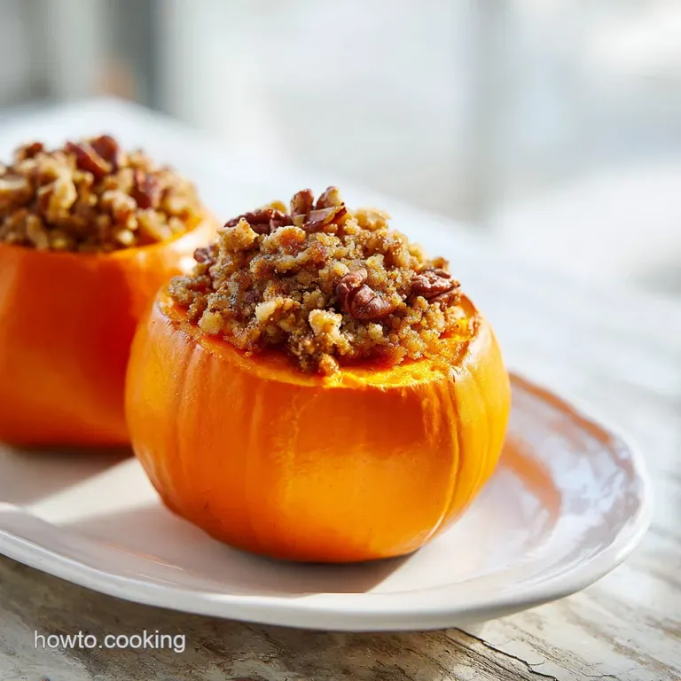 Pumpkin Pie Crisp: Pecan Cinnamon Streusel