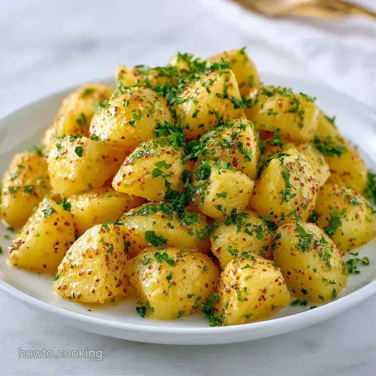 A precise scoop of creamy potato chunks topped with fresh parsley, served on a matte grey stoneware plate.