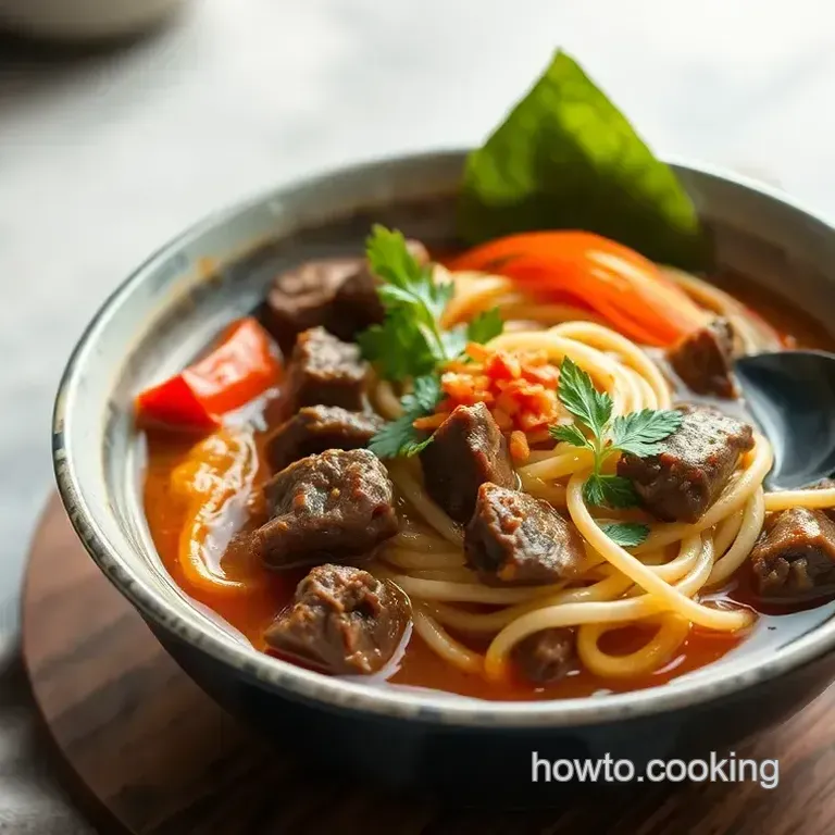 Quick Beef Ramen with Savory Veggies