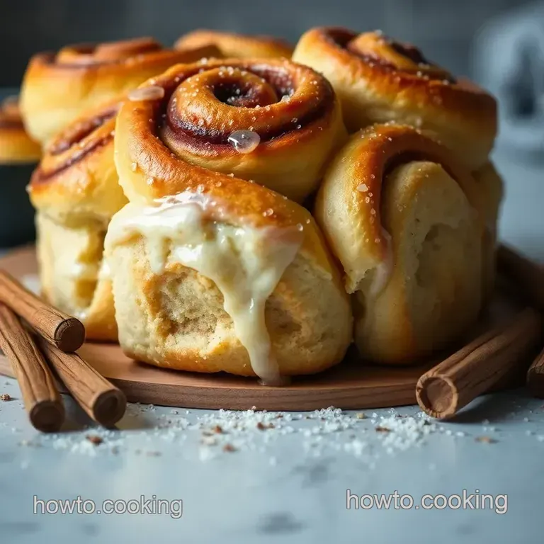 Quick & Easy No Yeast Cinnamon Rolls presentation