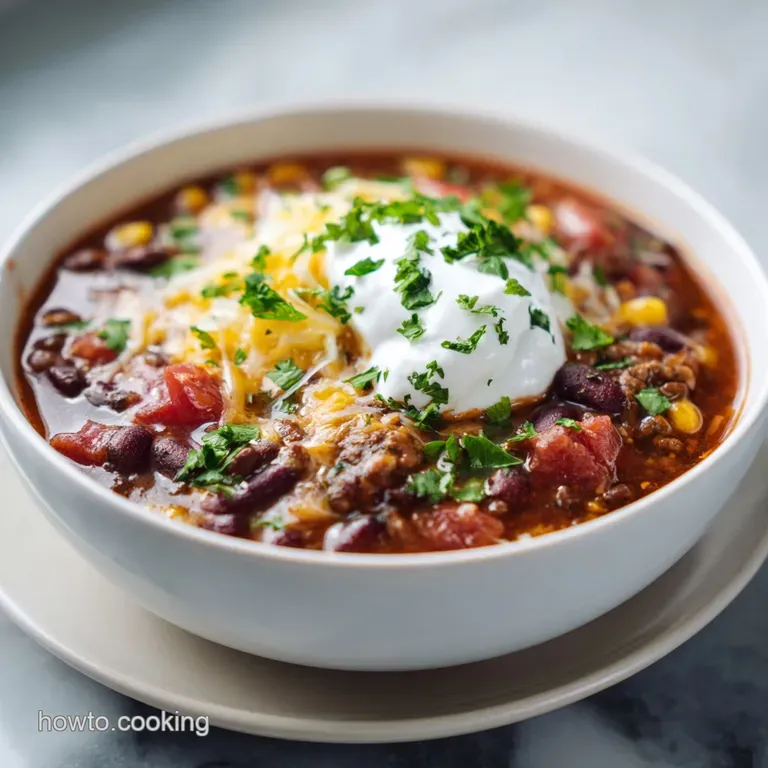 Taco Soup Recipe: Velvety Broth with Ground Beef