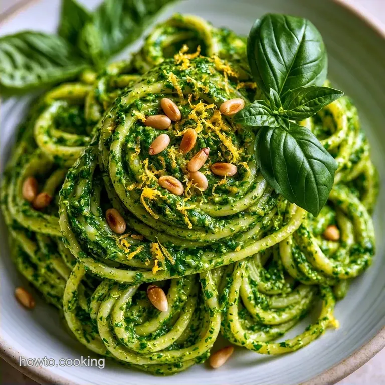 Quick Lemon Pesto Pasta in 15 Minutes