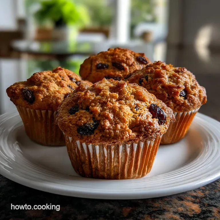 Three buttermilk muffins artfully arranged on a white plate, showcasing a light, airy crumb with a dusting of powdered sugar.