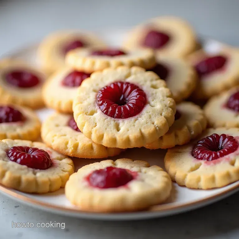 Buttery Bliss Ultimate Raspberry Almond Shortbread Thumbprint Cookies