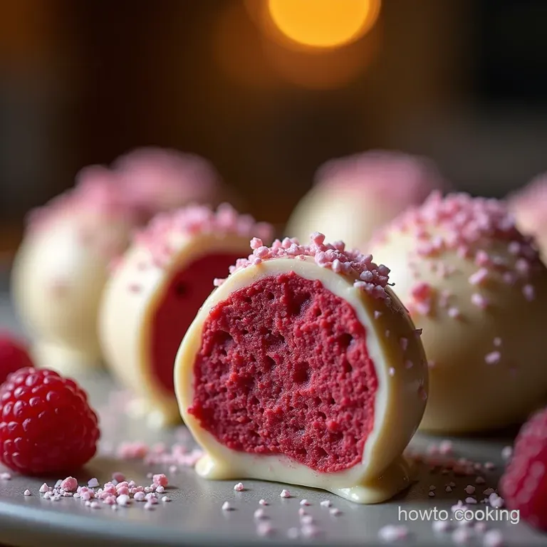 Velvet Raspberry Dream Truffles Effortless Homemade White Chocolate Delights presentation