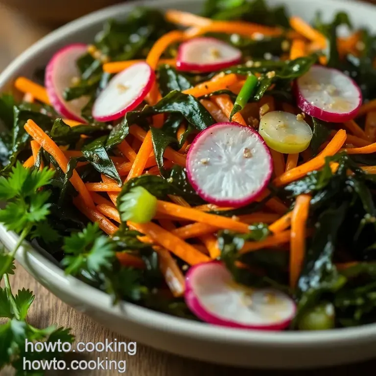Refreshing Seaweed Salad with Sesame Dressing presentation