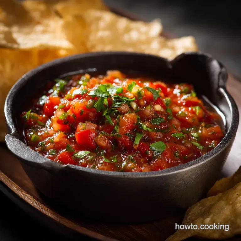 Restaurant Style Salsa: the Silky Smooth Quick Blender Recipe You Need presentation