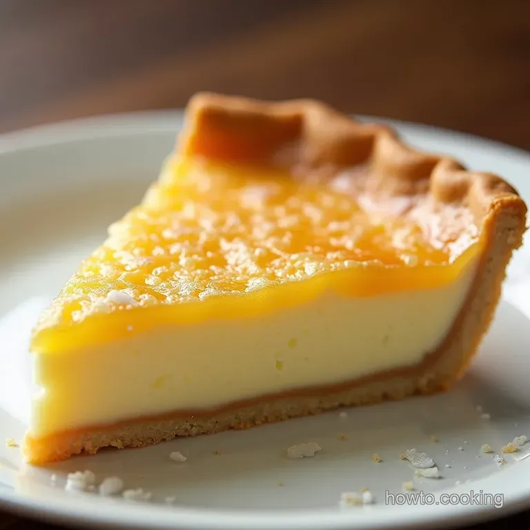 The Parisian Pavane of Coconut Pie A Rich Baked FrenchStyle Coconut Custard Tart