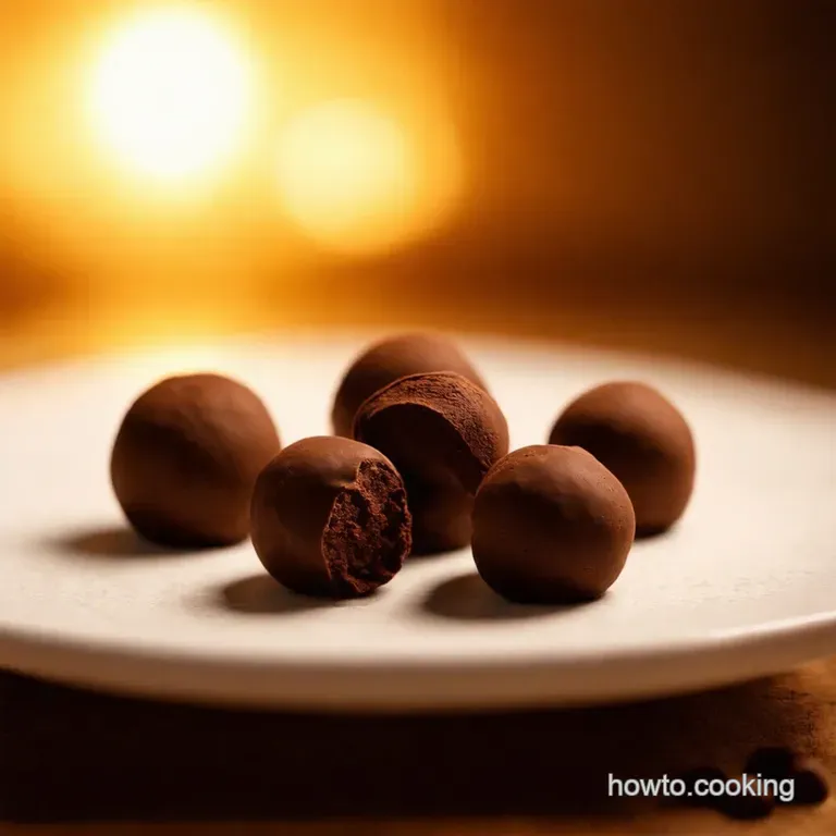 Rich Creamy Chocolate Truffles Easy Enough for the Great British Bake Off presentation