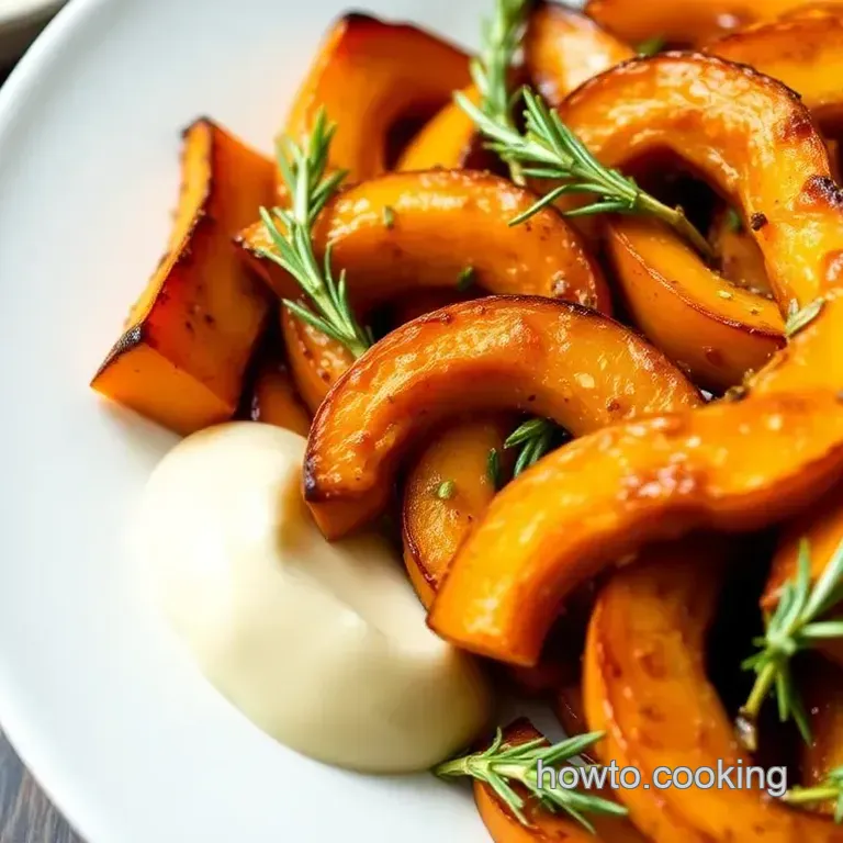 Roast Butternut Squash Zig Zags with Maple Glaze