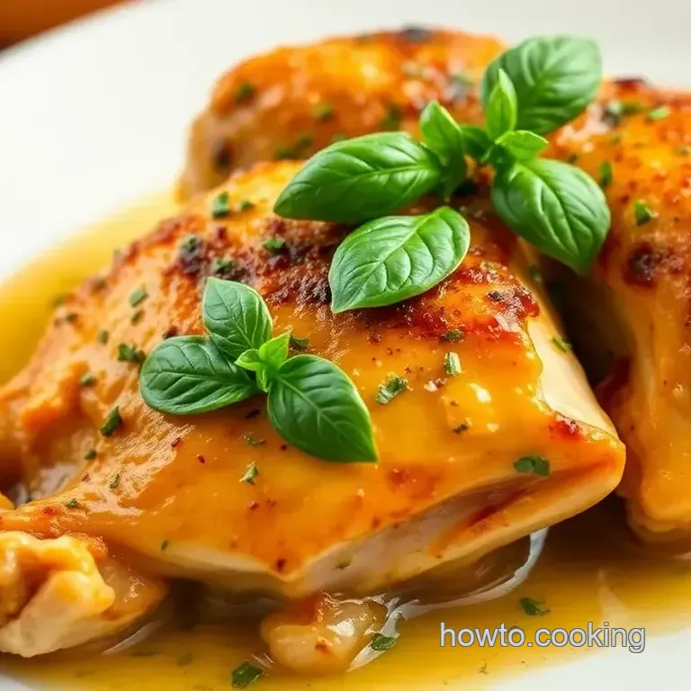 Roasted Basil Chicken and Onion Soup