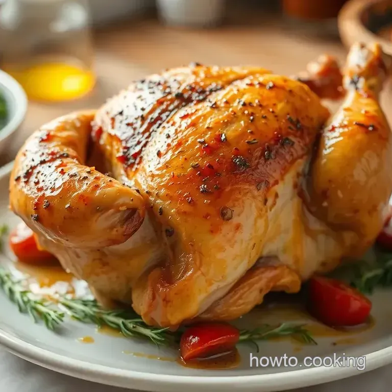 Roast Whole Chicken Juicy & Flavorful