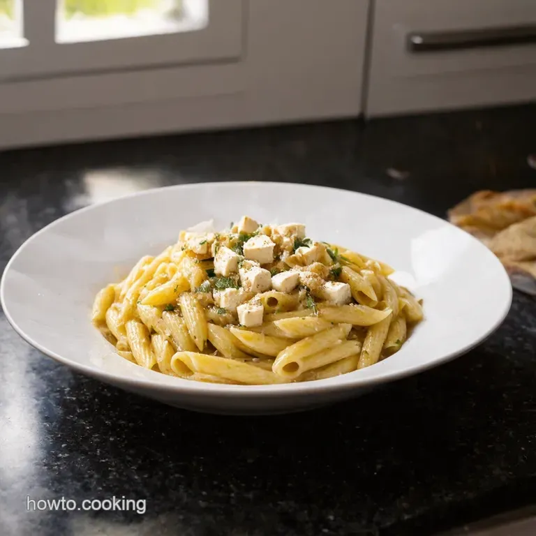 Roasted Cherry Tomato Basil Baked Feta Pasta presentation