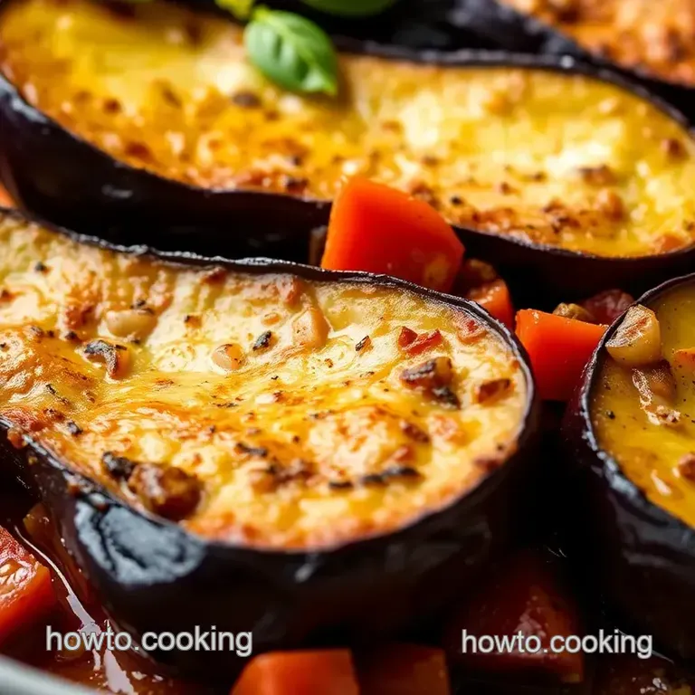 Roasted Eggplant Delight: a Flavorful Medley of Spice and Comfort presentation