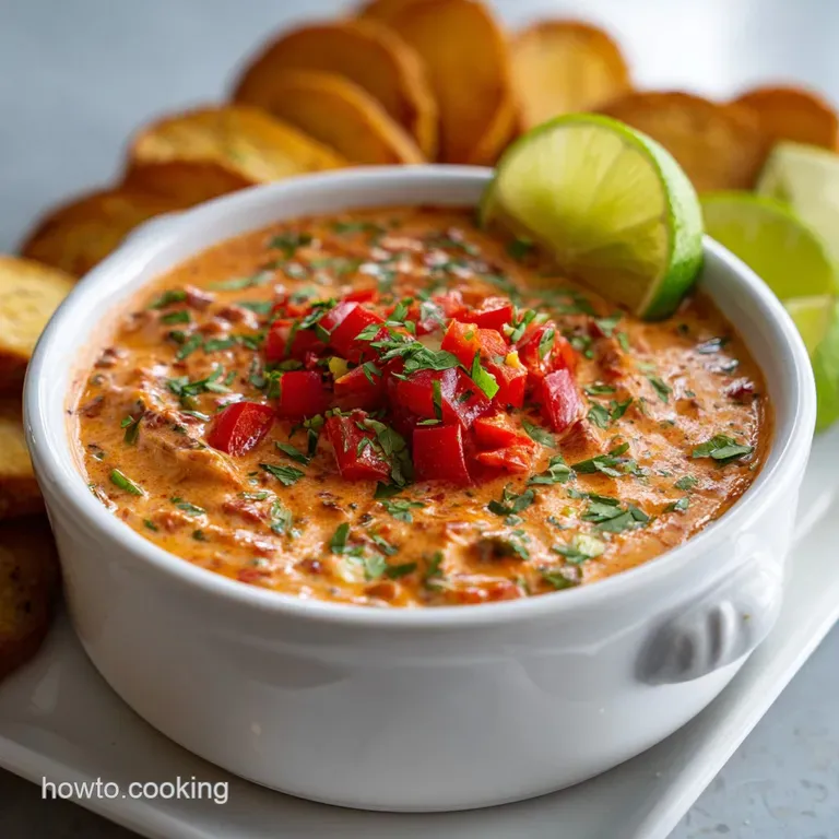 A spoonful of warm, cheesy Rotel dip, studded with sausage, clings to a crispy tortilla chip, ready to be savored.
