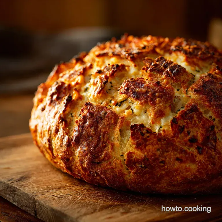 Asiago Cheese Bread: Rustic Black Pepper Loaf (The Bakers Secret) presentation