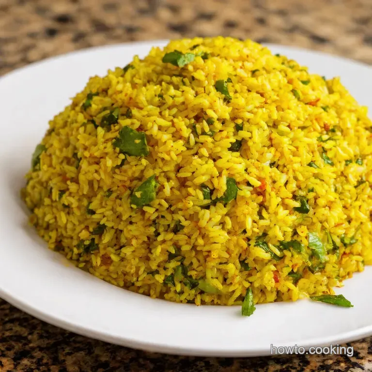 Sabzi Polo Jeweltoned Persian Herb Rice presentation