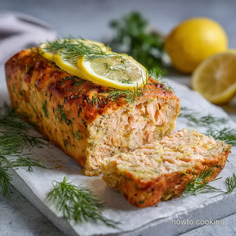 Salmon Meatloaf Recipe with Lemon and Dill