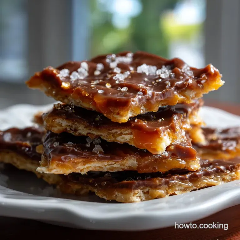 The Ultimate Cracker Candy Recipe (Christmas Crack) presentation