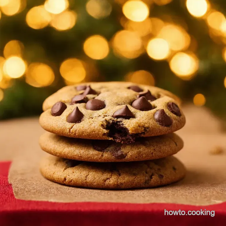 Santas Secret Stash Festive Christmas Chocolate Chip Cookies presentation