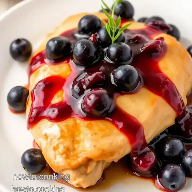 Sapphire Splash Chicken presentation