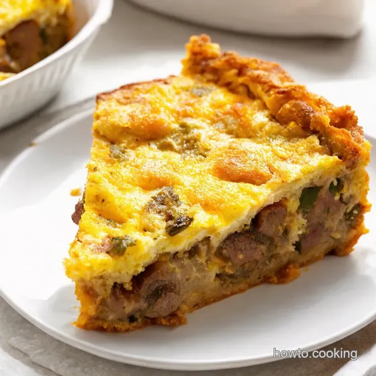 Sausage and Cheddar Breakfast Strata