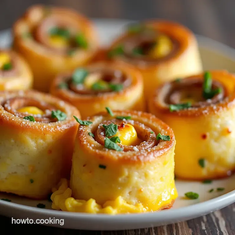 The Full English Breakfast RollUps Sausage Egg Cheddar Swirls