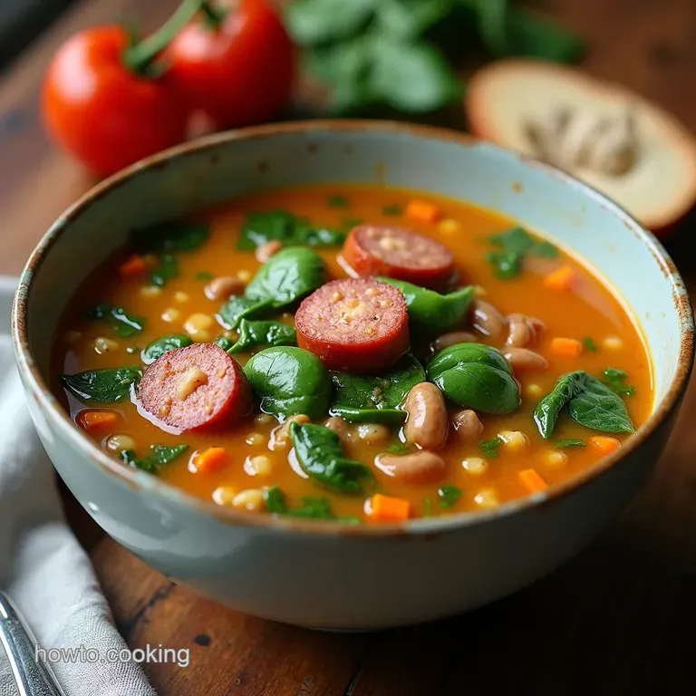 Sausage Spinach Soup My GoTo Comfort Bowl