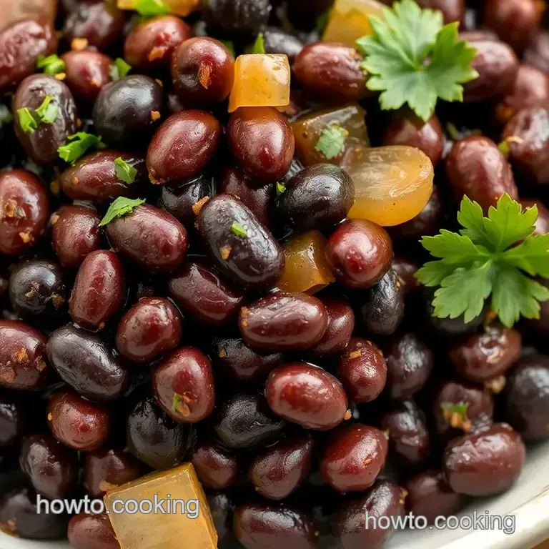 Sautéed Black Beans: Quick & Flavorful Delight presentation