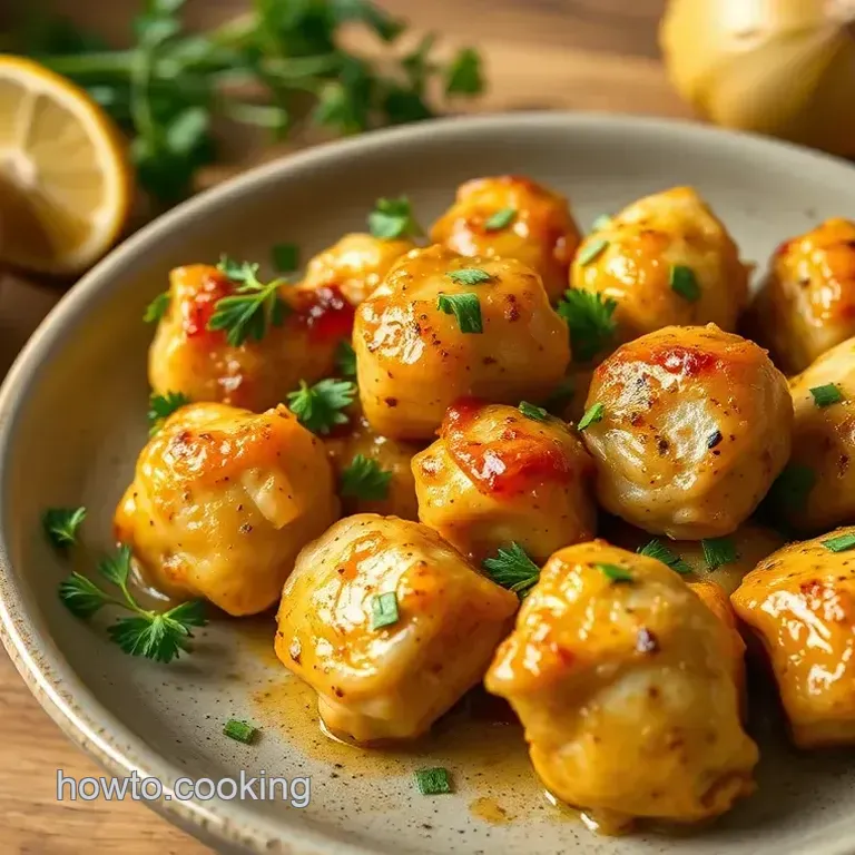 Sautéed Chicken Bites with Lemon & Garlic