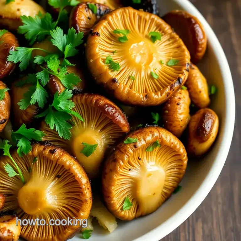 Saut&eacute;ed Lion s Mane Mushrooms: Flavorful Delight presentation