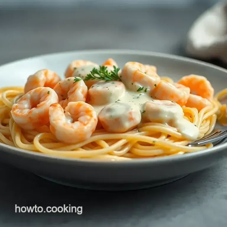 Sautéed Shrimp Pasta with Creamy Sauce