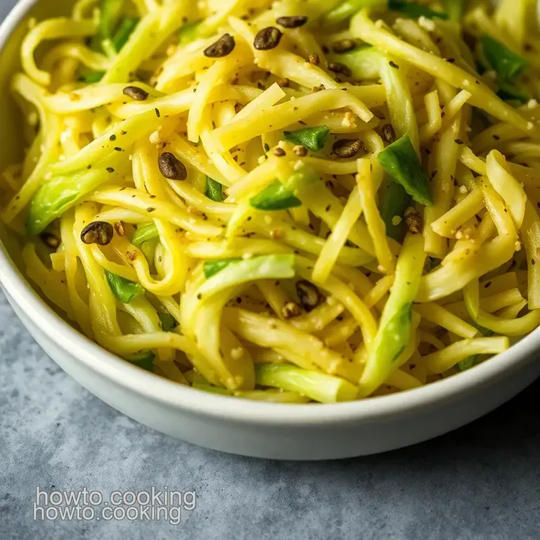 Savory Caraway-Infused Cabbage with an Herb Twist presentation