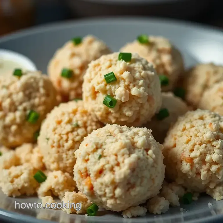 Savory Crab Balls with Zesty Dip