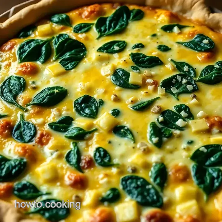 Savory French Delight: Classic Spinach and Cheese Quiche