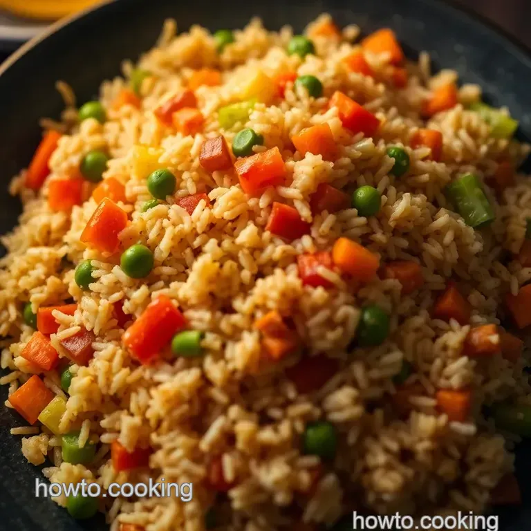 Savory Hibachi Fried Rice: A Taste of the Grill at Home presentation