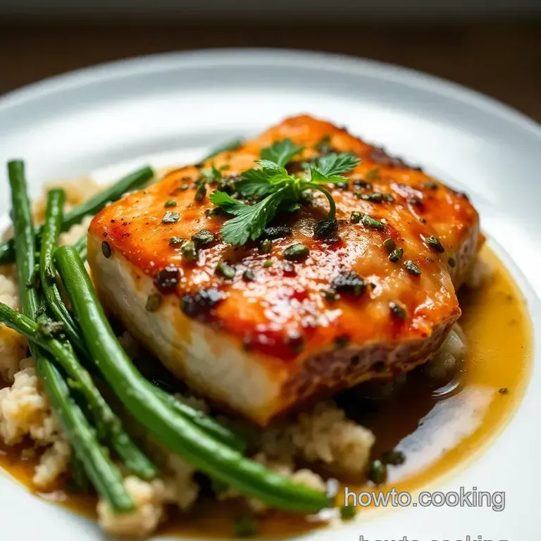 Savory Southern Bluefin Tuna FIP with Herb Vinaigrette presentation