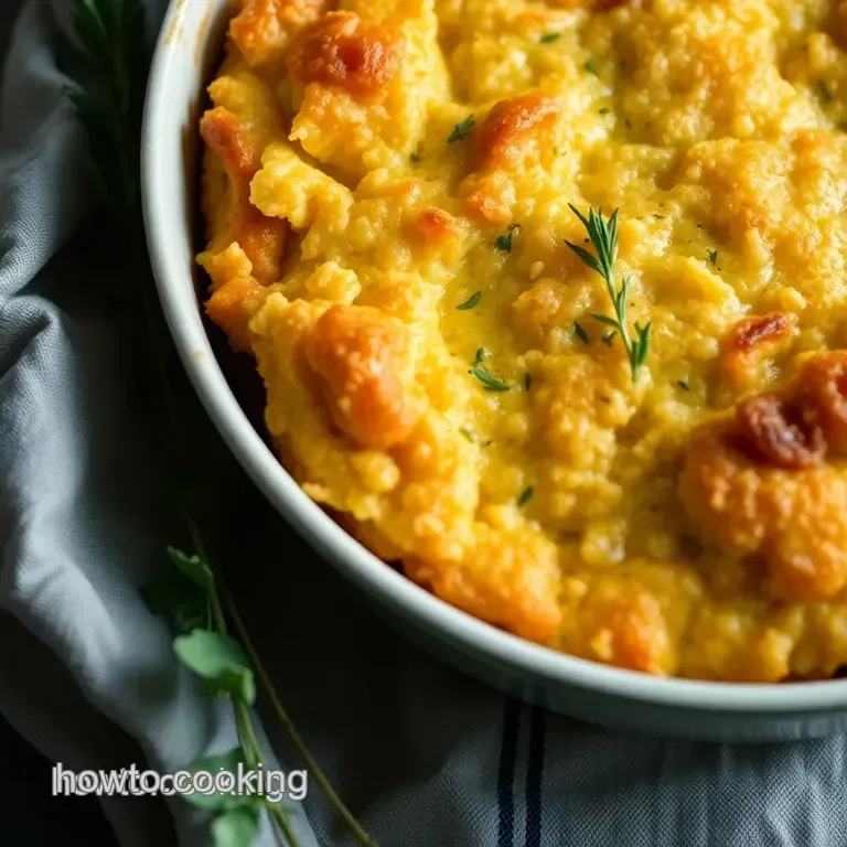 Savory Southern Cornbread Dressing presentation