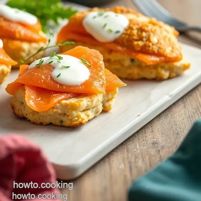 Savoury Cheddar and Chive Scones presentation