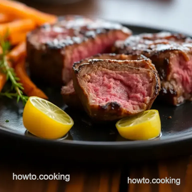 Sear Striploin Steak: Juicy & Flavorful presentation