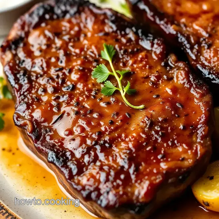 Perfectly Seared Ribeye Steak with Juicy Flavor presentation