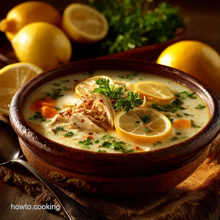 Sunshine in a Bowl Silky Lemon Chicken Soup Avgolemono Inspired