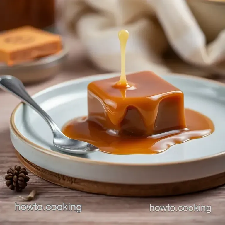 Silky Smooth Homemade Caramel presentation