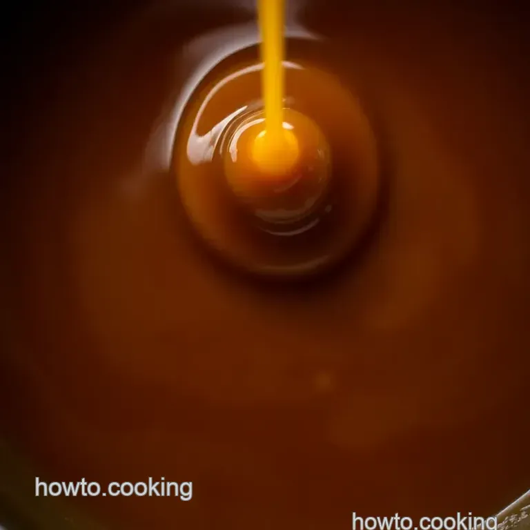 Silky Smooth Salted Caramel Sauce (Foolproof!) presentation